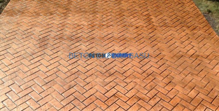 Béton imprimé, motif — Klinker